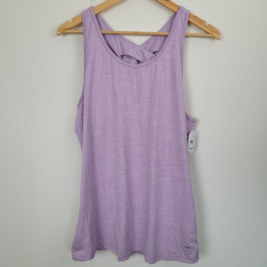 Lilac Dri-More Tech Racerback Tank - Athletic Works (Large)