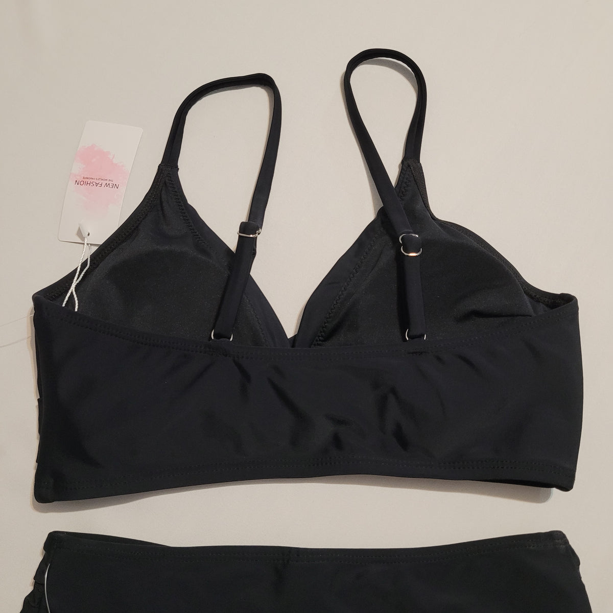 Black High-Waisted Bikini Set - Unbranded (S)