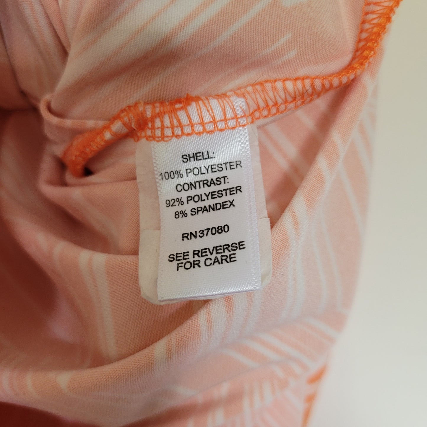 Orange Geometric Layered Sleeveless Top - EST. 1946 (XS)