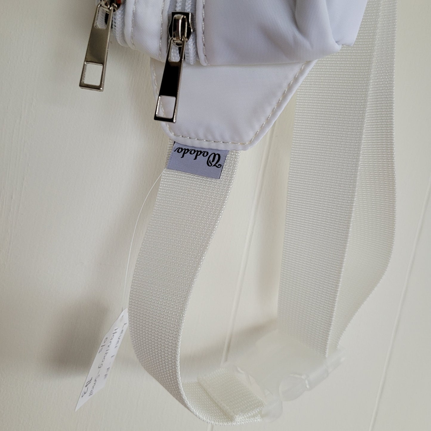 White Nylon Belt Bag / Fanny Pack
