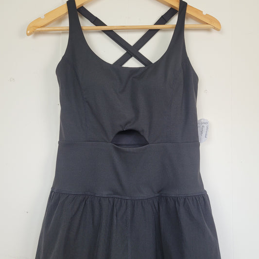 Black Cutout Athletic Romper - Unbranded (S)