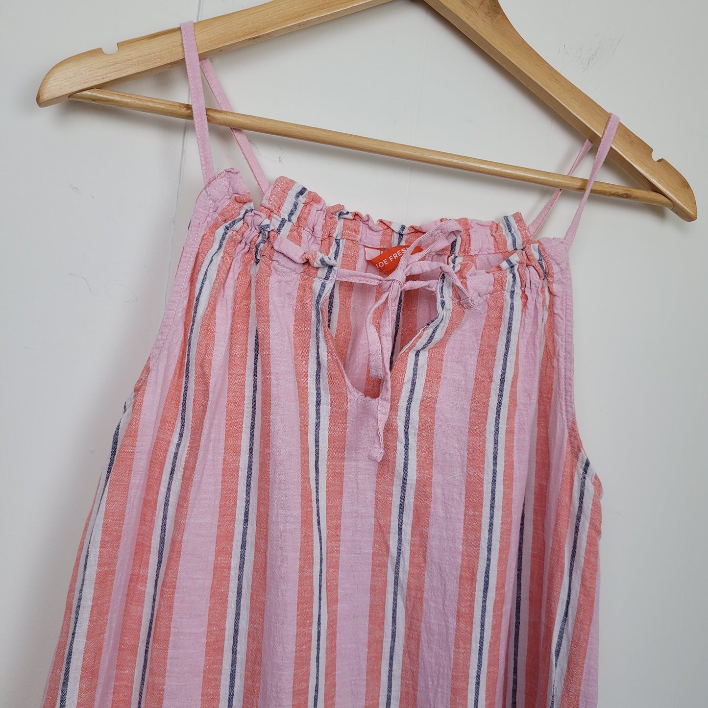 Pink Striped Midi Dress - Joe Fresh (S)