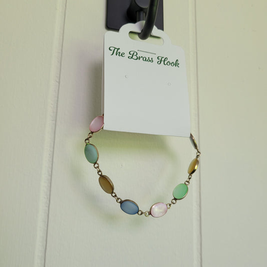 Pastel Oval Link Bracelet