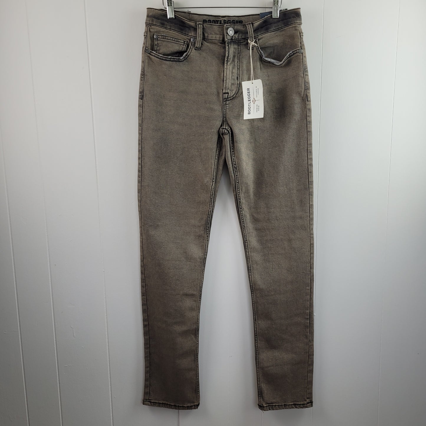 Grey Straight Leg Denim - Bootlegger (Size 31)