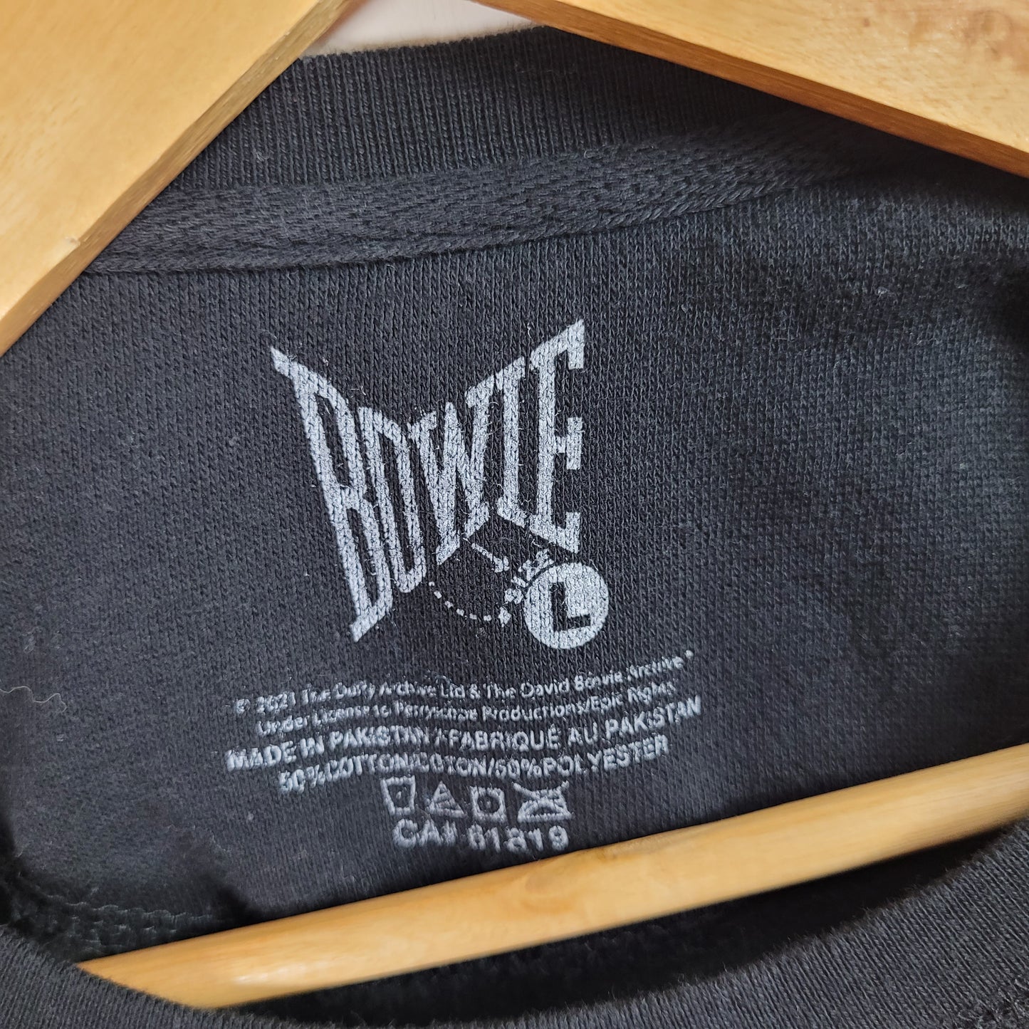 Black David Bowie Graphic Crewneck Sweatshirt -  Large