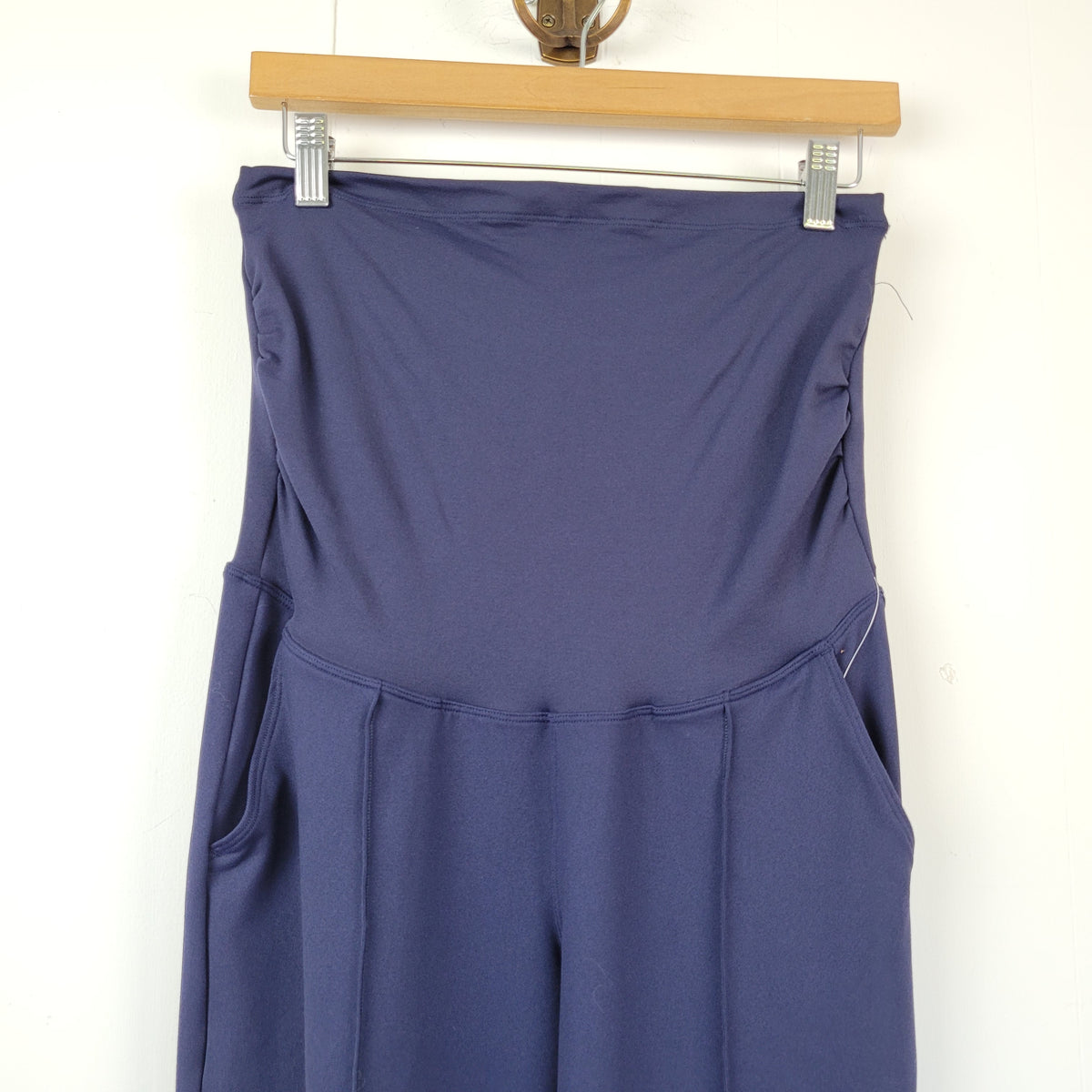 Navy Maternity Wide-Leg Pants - iuga (Size M)