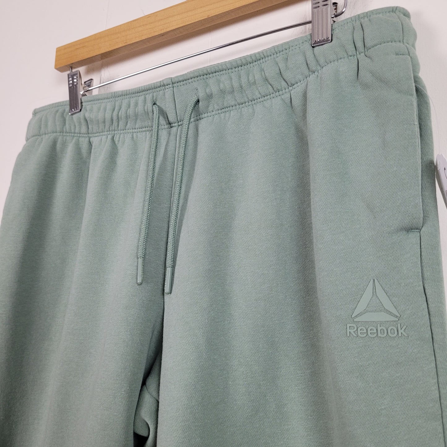Sage Green Fleece Jogger Sweatpants - Reebok (Large)