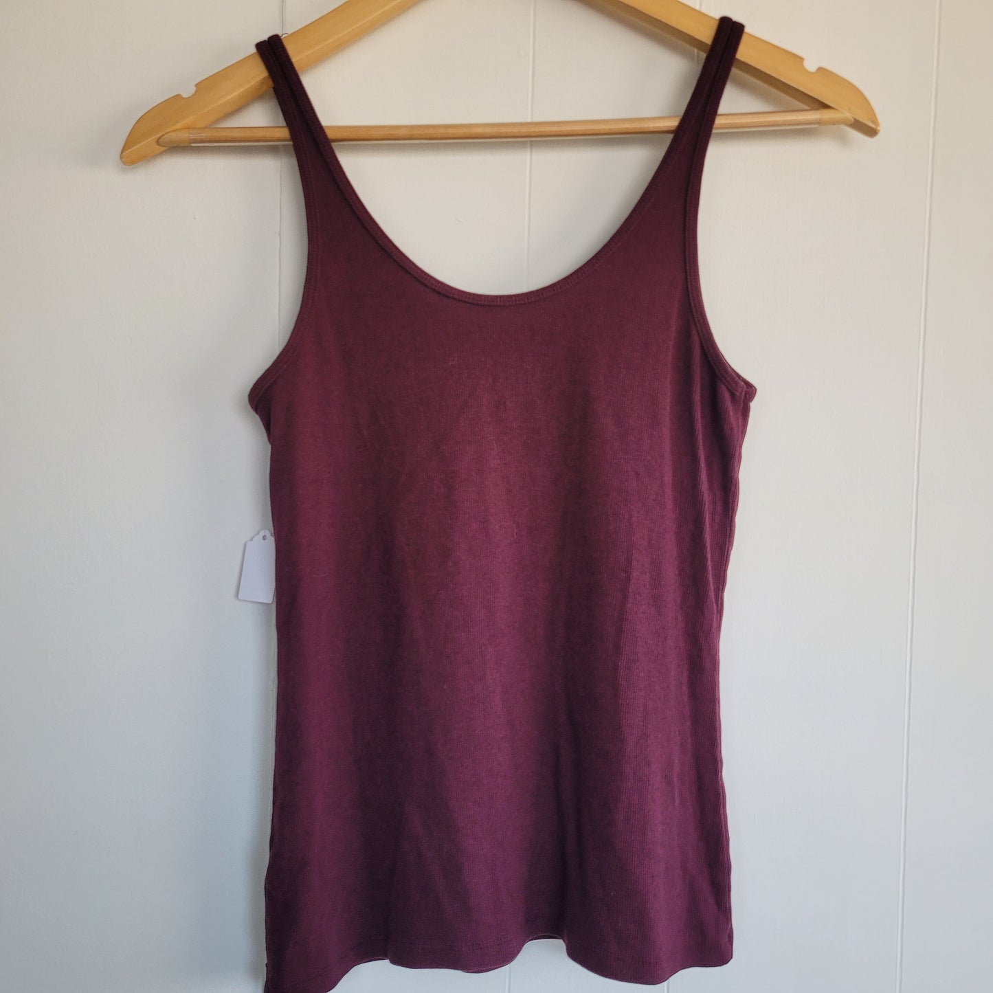 Burgundy Ribbed Tank - A New Day (Medium)