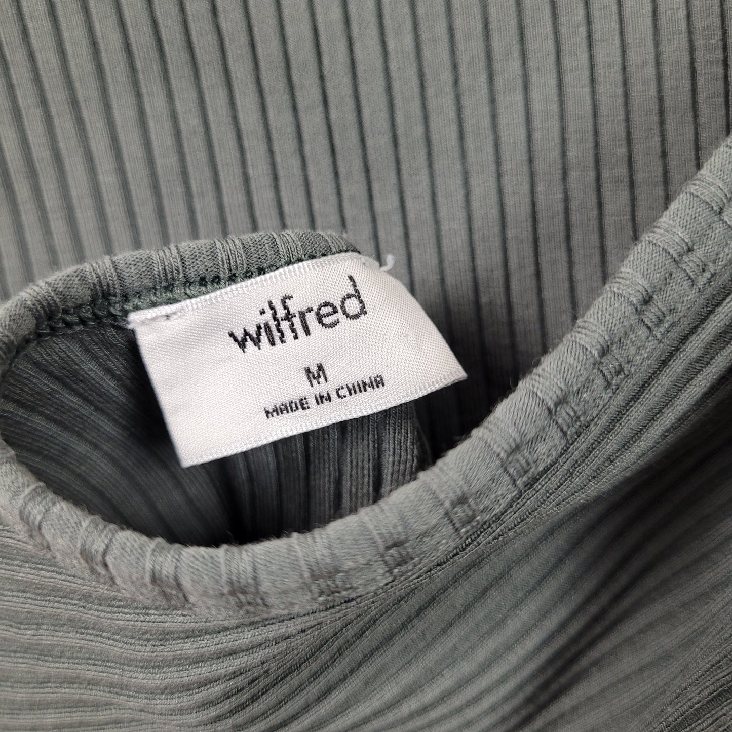 Sage Green Ribbed Bodysuit - Wilfred (Medium)