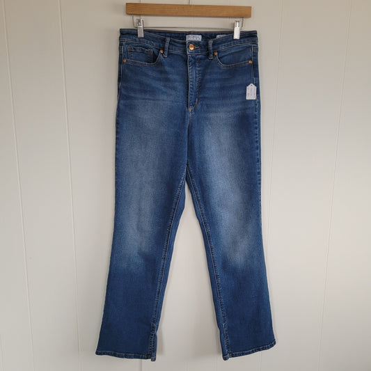 Medium Wash EDEN 90s Straight High-Rise Denim - Sofia Jeans (Size 10)