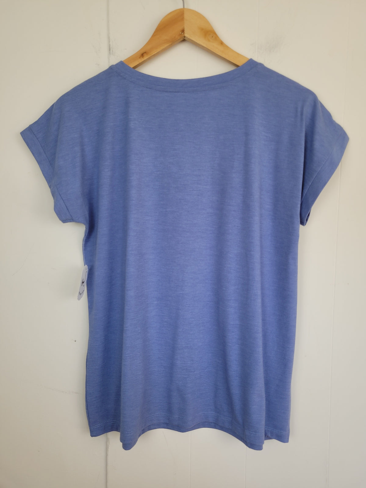 Suzy Shier Small Blue Relaxed Short Sleeve T-Shirt