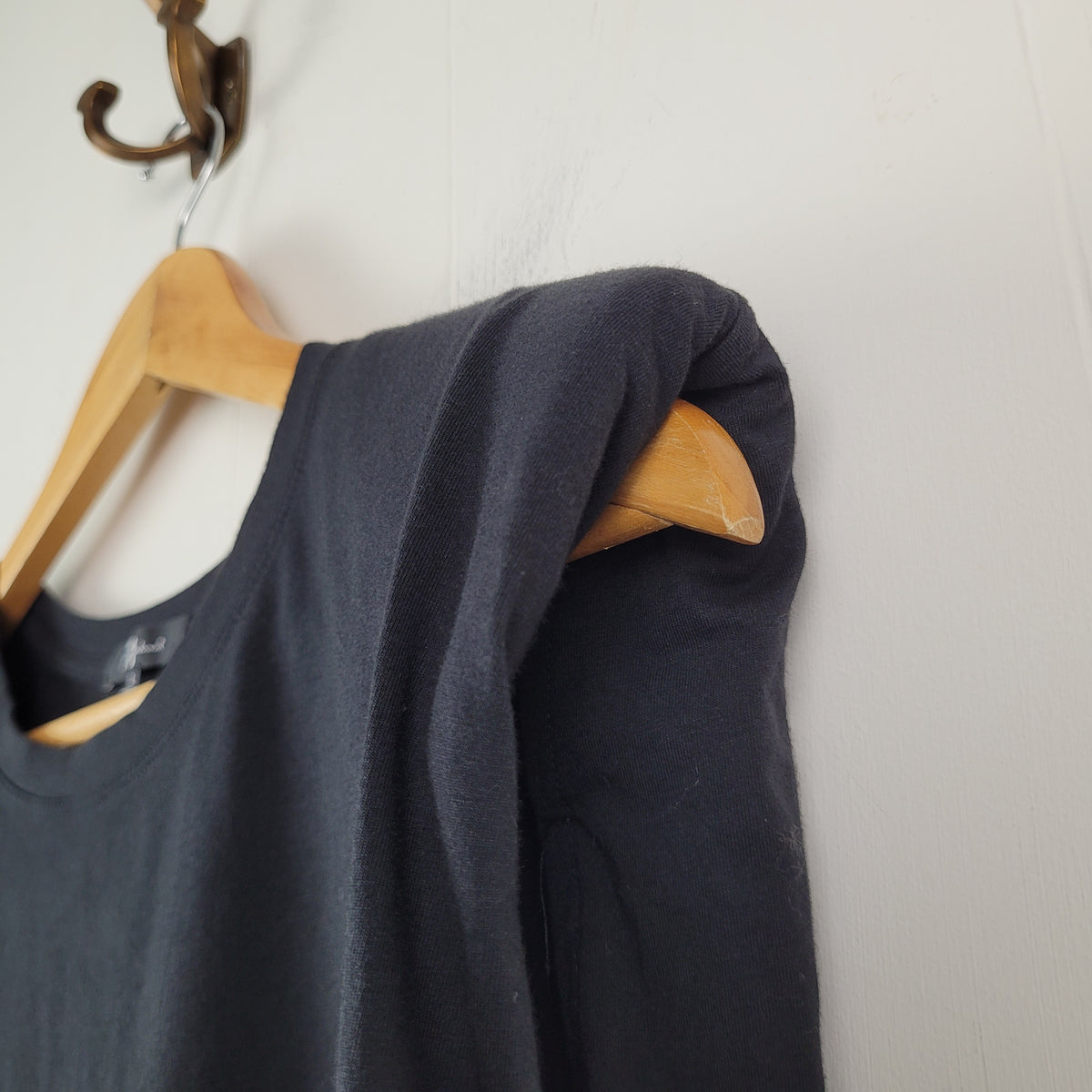 Black Padded Shoulder Muscle Tank - 7 For All Mankind (Size L)