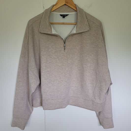 Beige Half-Zip Pullover - George (Size XXL)