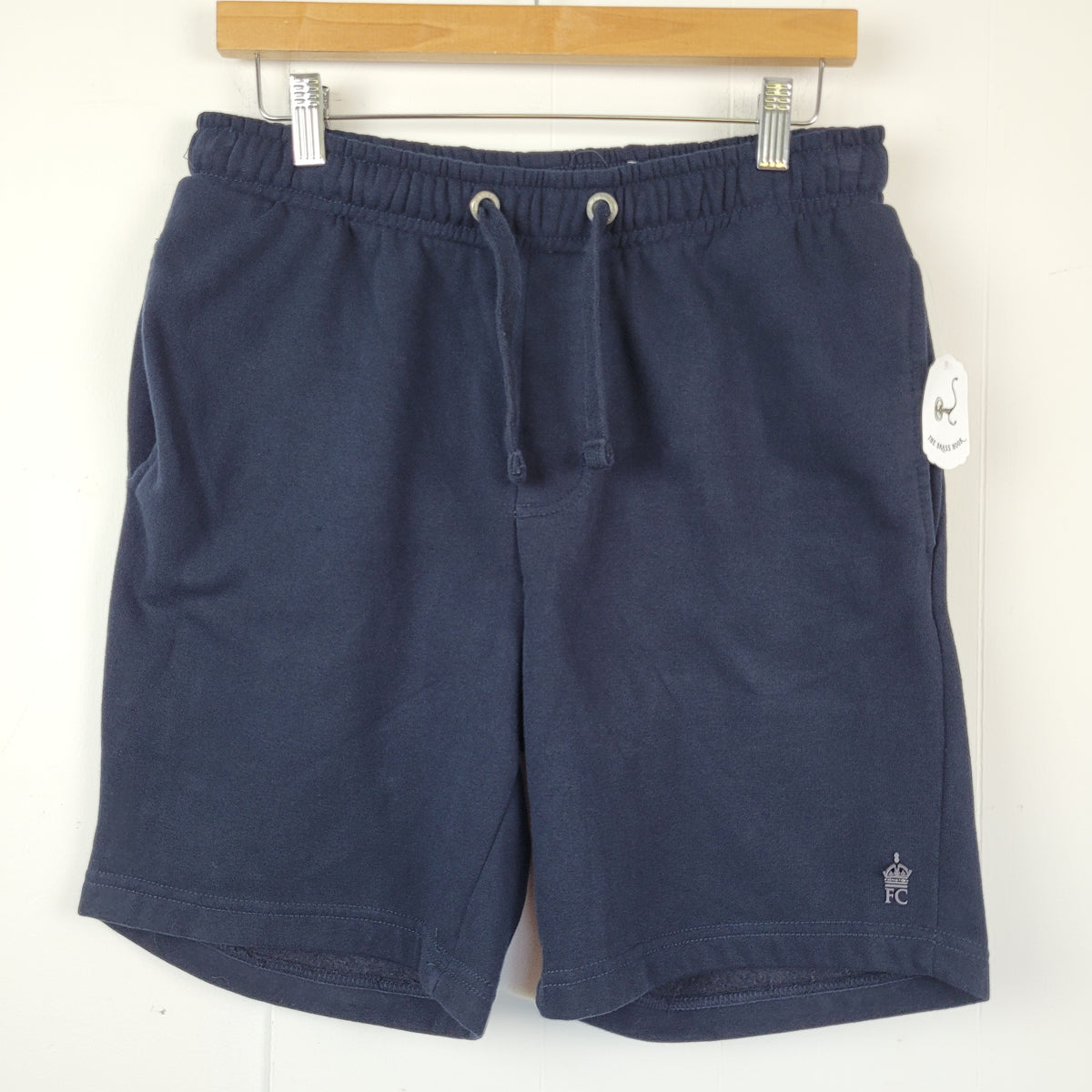 Navy Casual Sweat Shorts - French Connection (Mens Size S)