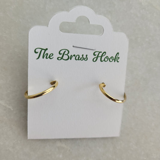 Classic Gold-Tone Hoop Earrings