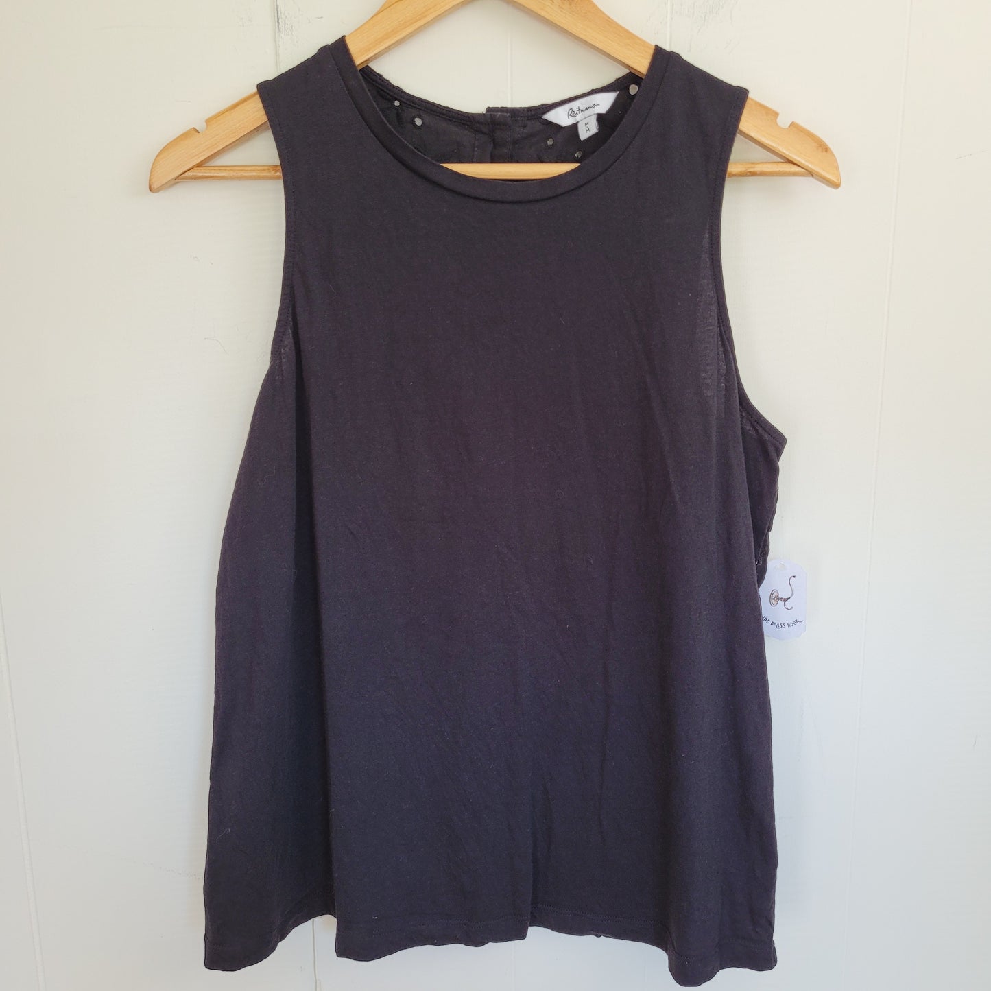 Black Eyelet Tank - Reitmans (Medium)