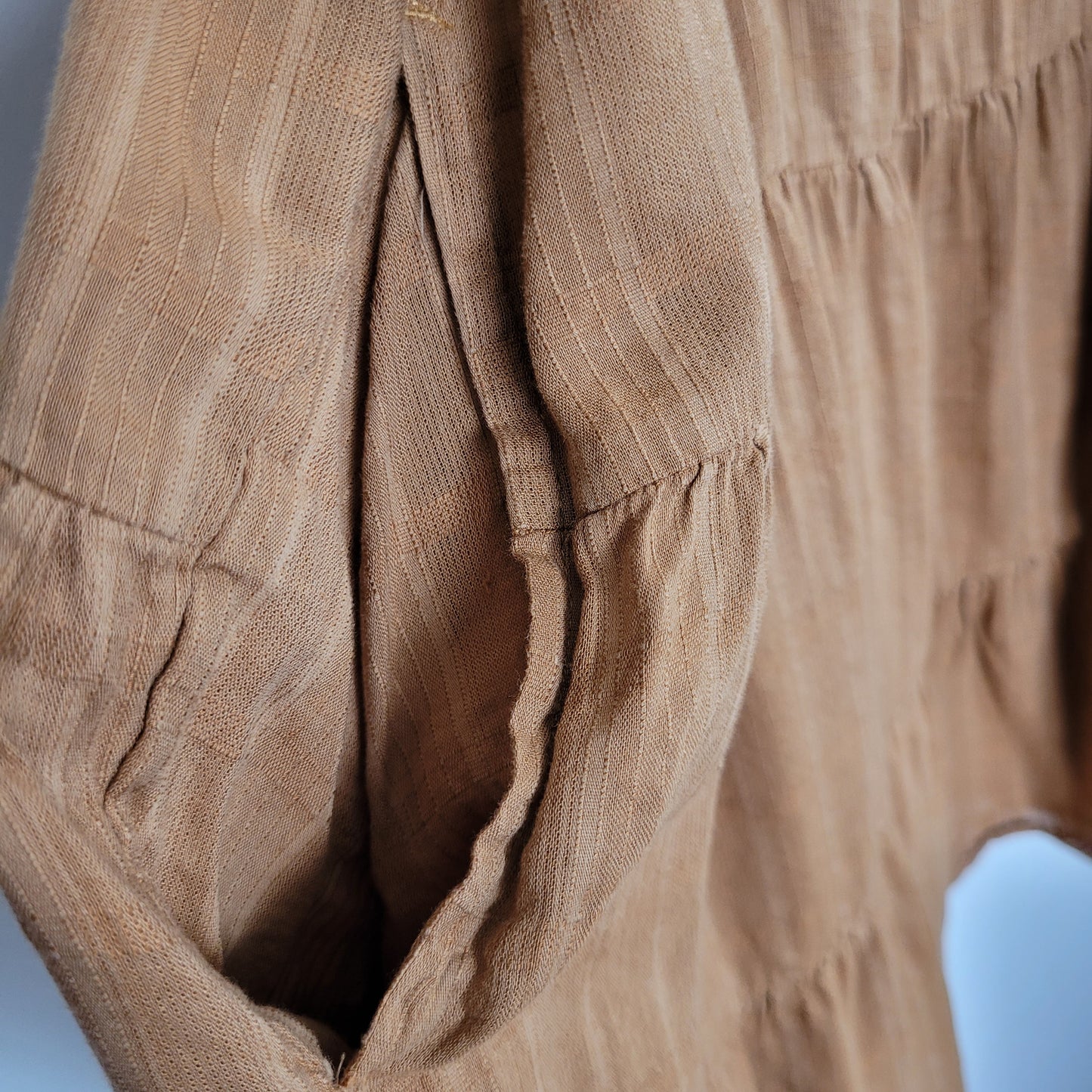 Tan / Caramel Tiered Mini Dress – Old Navy (Size Small)