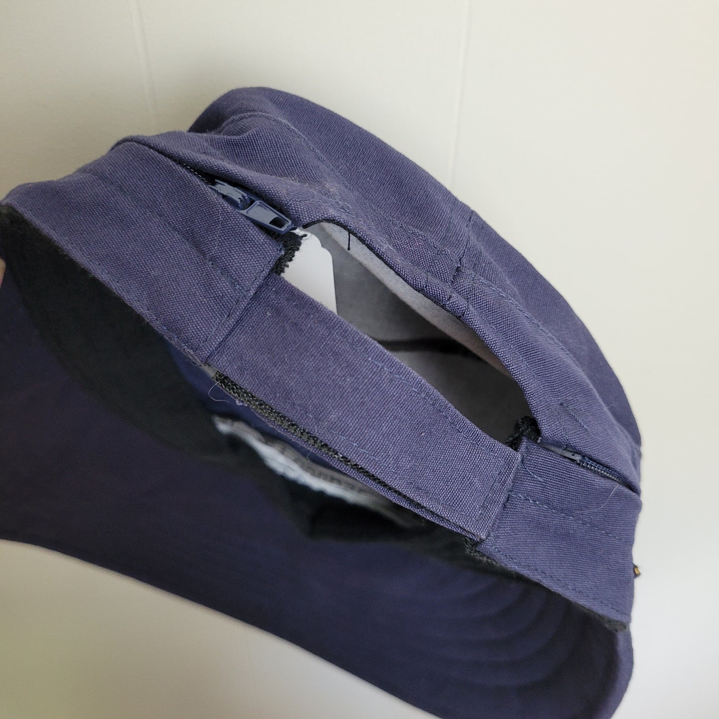 Navy Wide Brim Sun Visor Hat - Coolibar