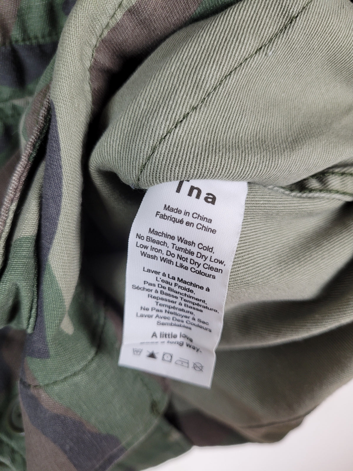 Tna Medium Camouflage Cotton Utility Jacket