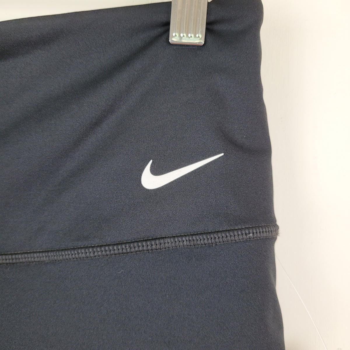 Black High-Waisted Active Biker Shorts - Nike (Size S)