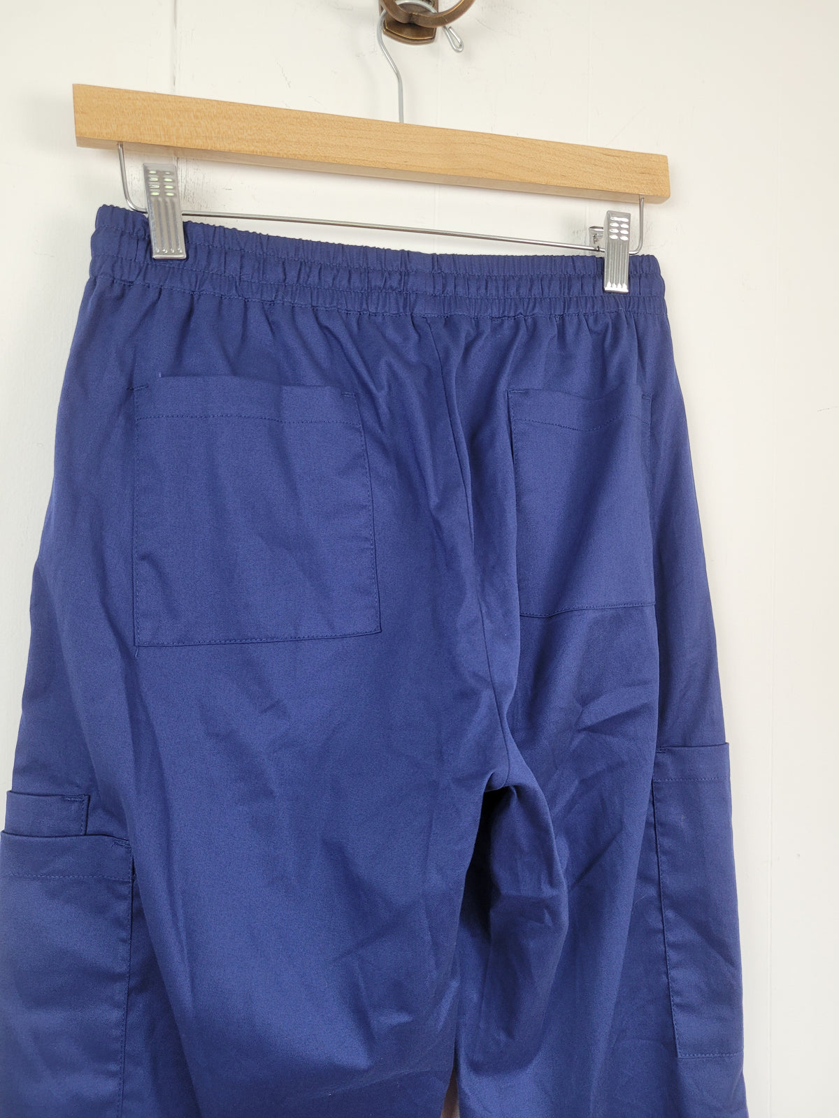 White Cross Small Blue Cargo Jogger Scrub Pants