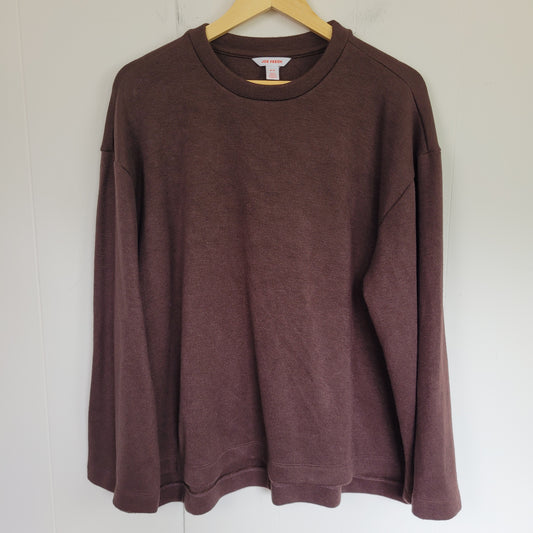 Brown Soft Knit Long Sleeve Top - Joe Fresh (Medium)
