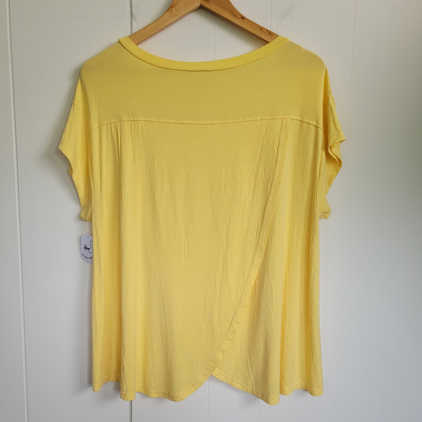 Butter Yellow Bamboo Blend Tee - Orange Fashion Village (One Size)