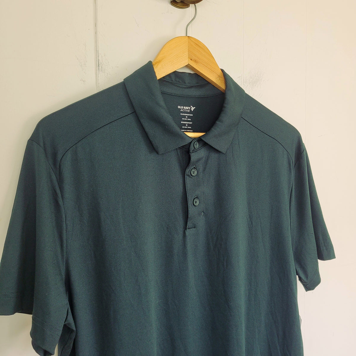 Hunter Green Performance Polo - Old Navy Active (Mens M)