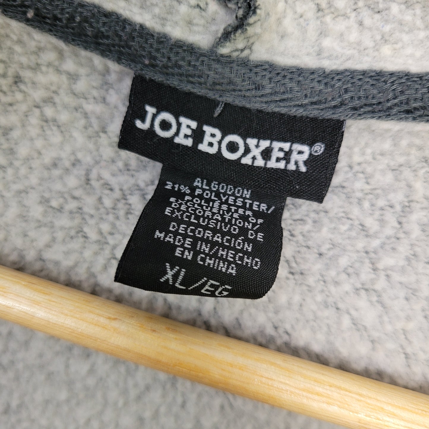 Grey Sherpa-Lined Zip Hoodie - Joe Boxer (XL)