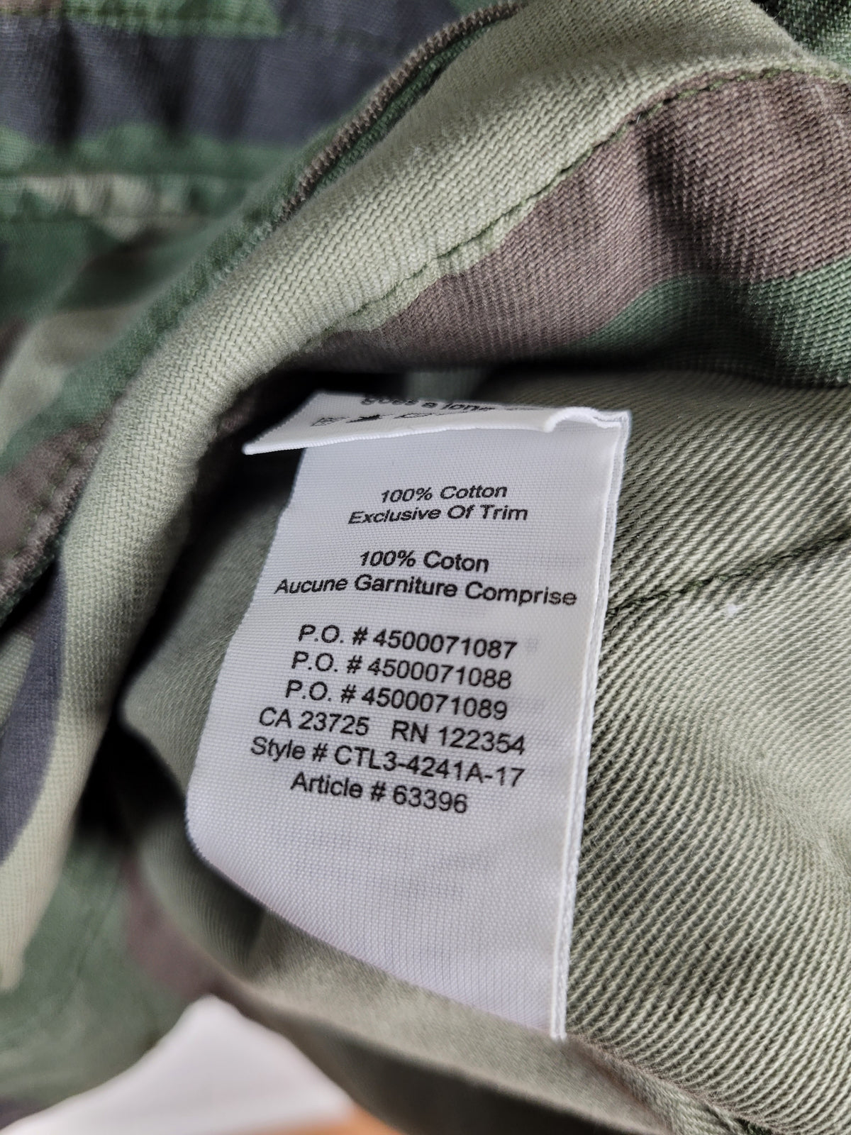 Tna Medium Camouflage Cotton Utility Jacket