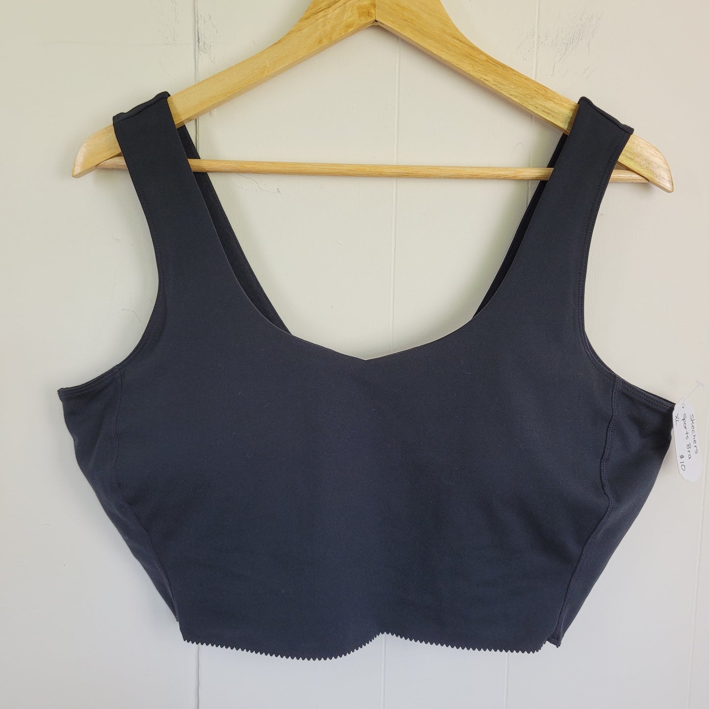 Black Low Impact Sports Bra - Skechers (XL)