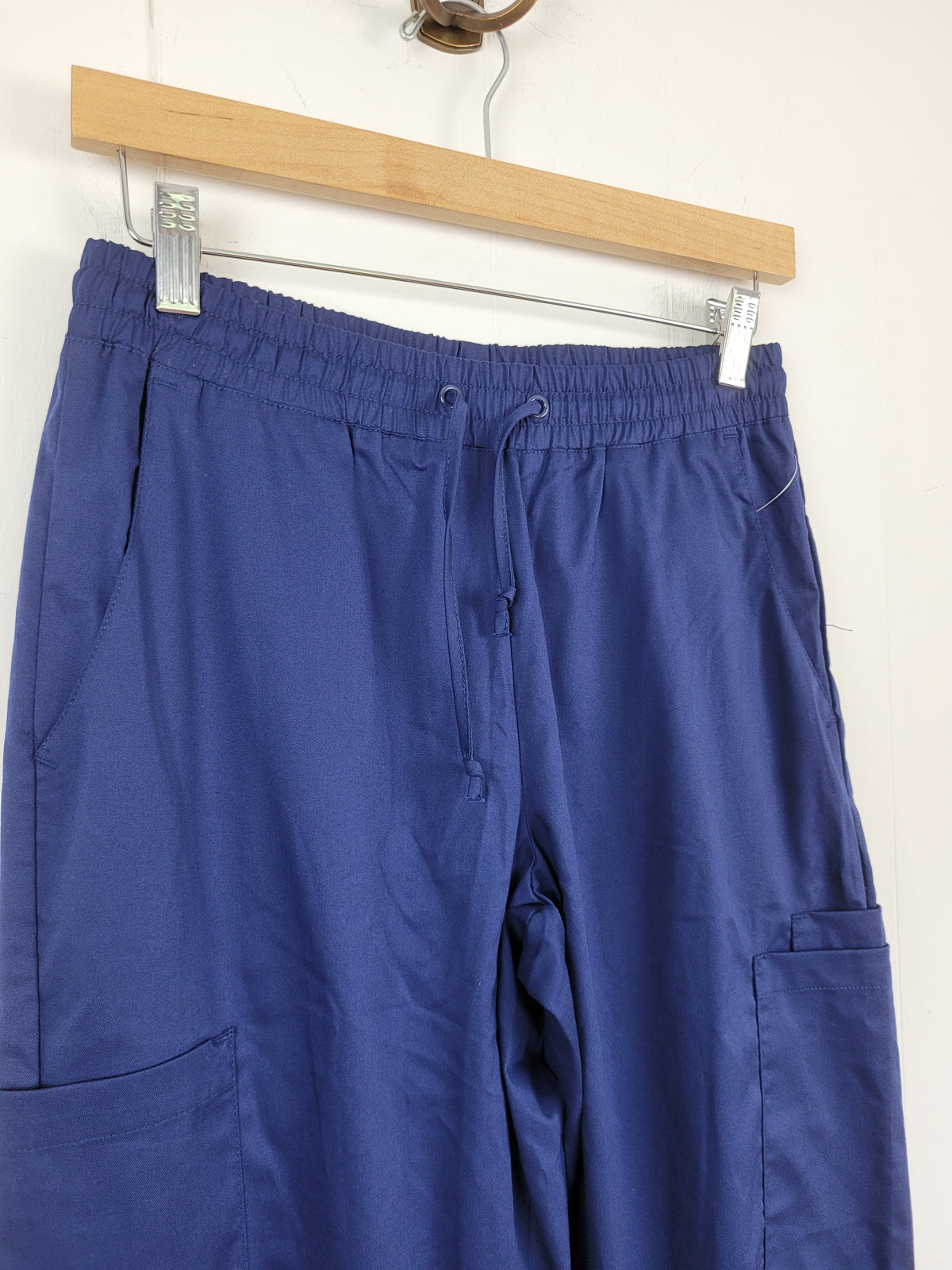 White Cross Small Blue Cargo Jogger Scrub Pants