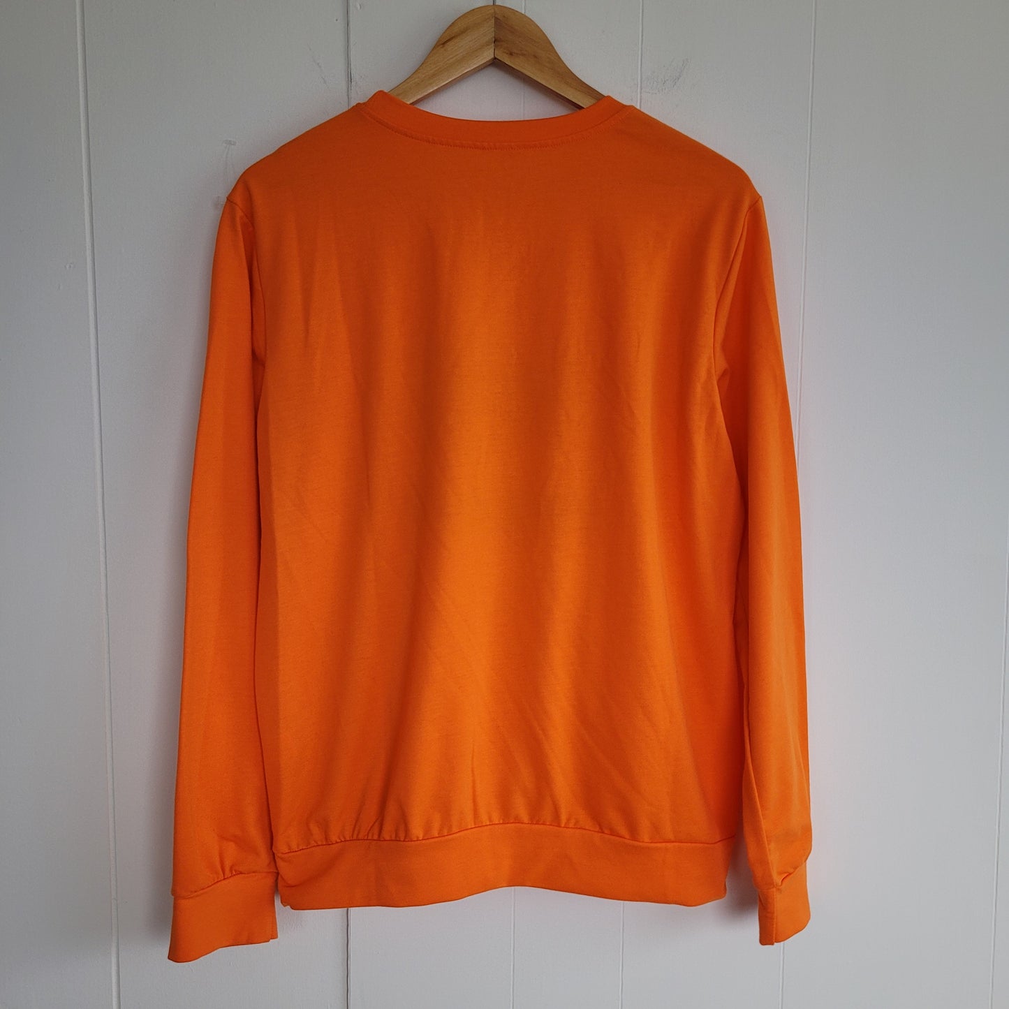 Orange Graphic Face Sweatshirt