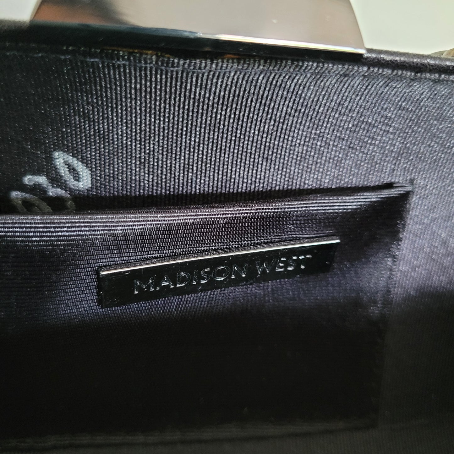 Black Structured Evening Clutch - Madison West
