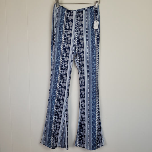Blue Flared Pants - Shein (S)