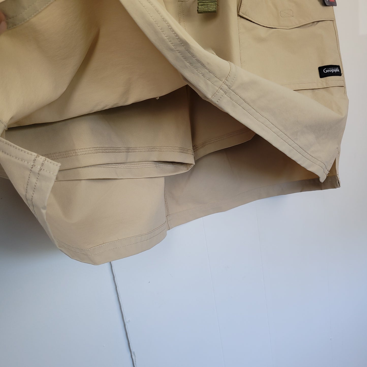 Khaki Active Skort with Built-In Shorts - Canadian Geographic (XL)
