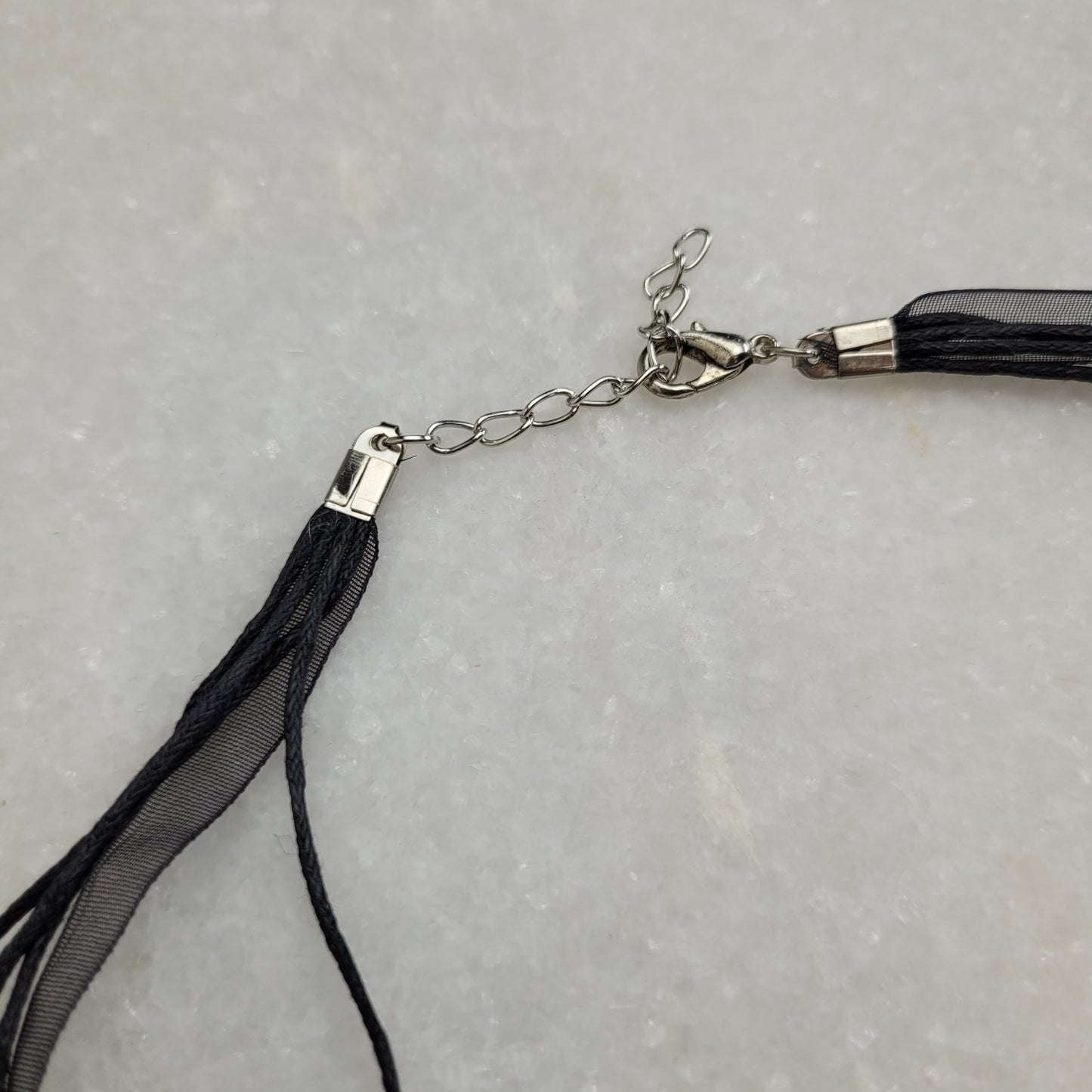 Murano Style Art Glass Pendant Necklace