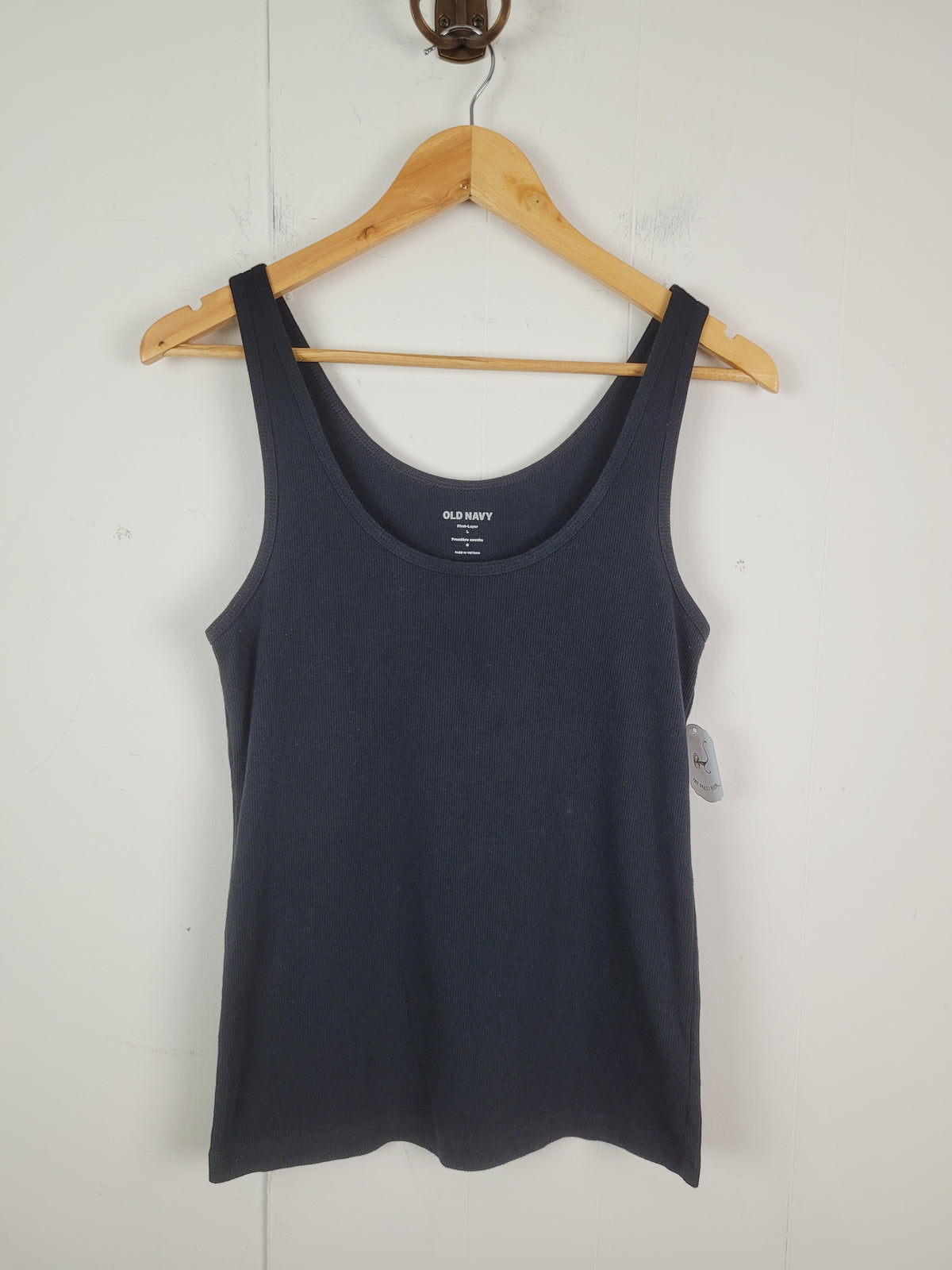 Old Navy Large Black Ribbed Basic Tank Top