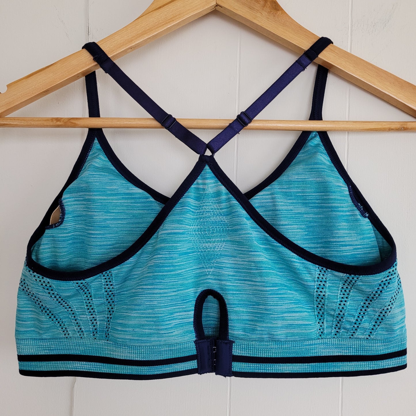 Teal Strappy Back Sports Bra - Athletic Works (Size Large)