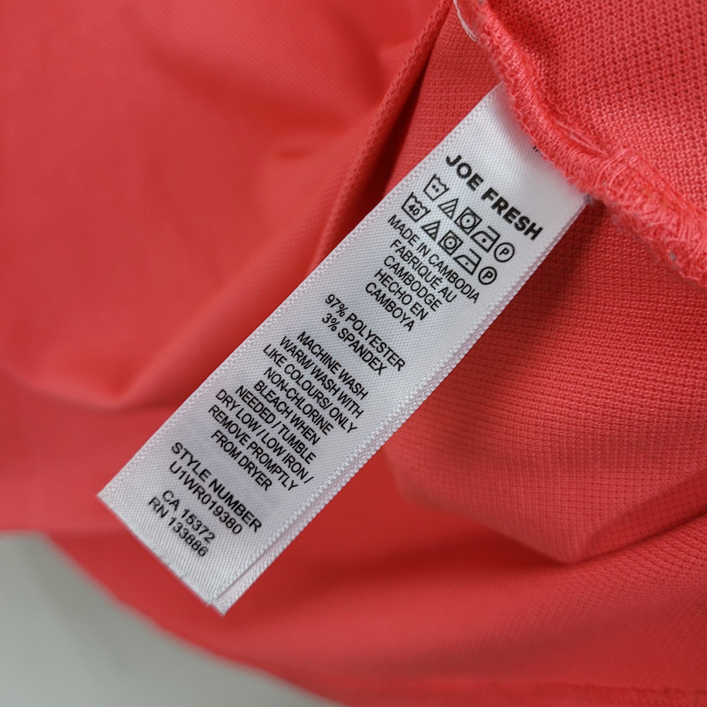 Coral Pink Sleeveless Polo Tank - Joe Fresh Active (Medium)