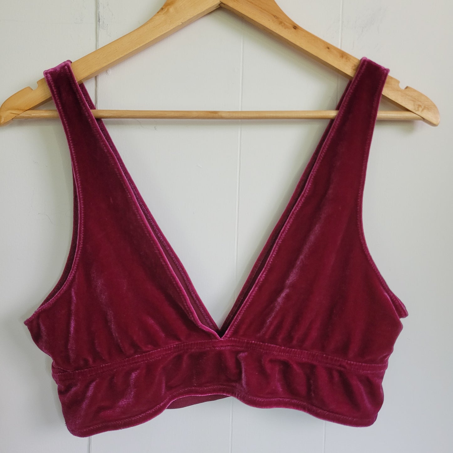 Pink Velvet Bralette - La Senza (XL)