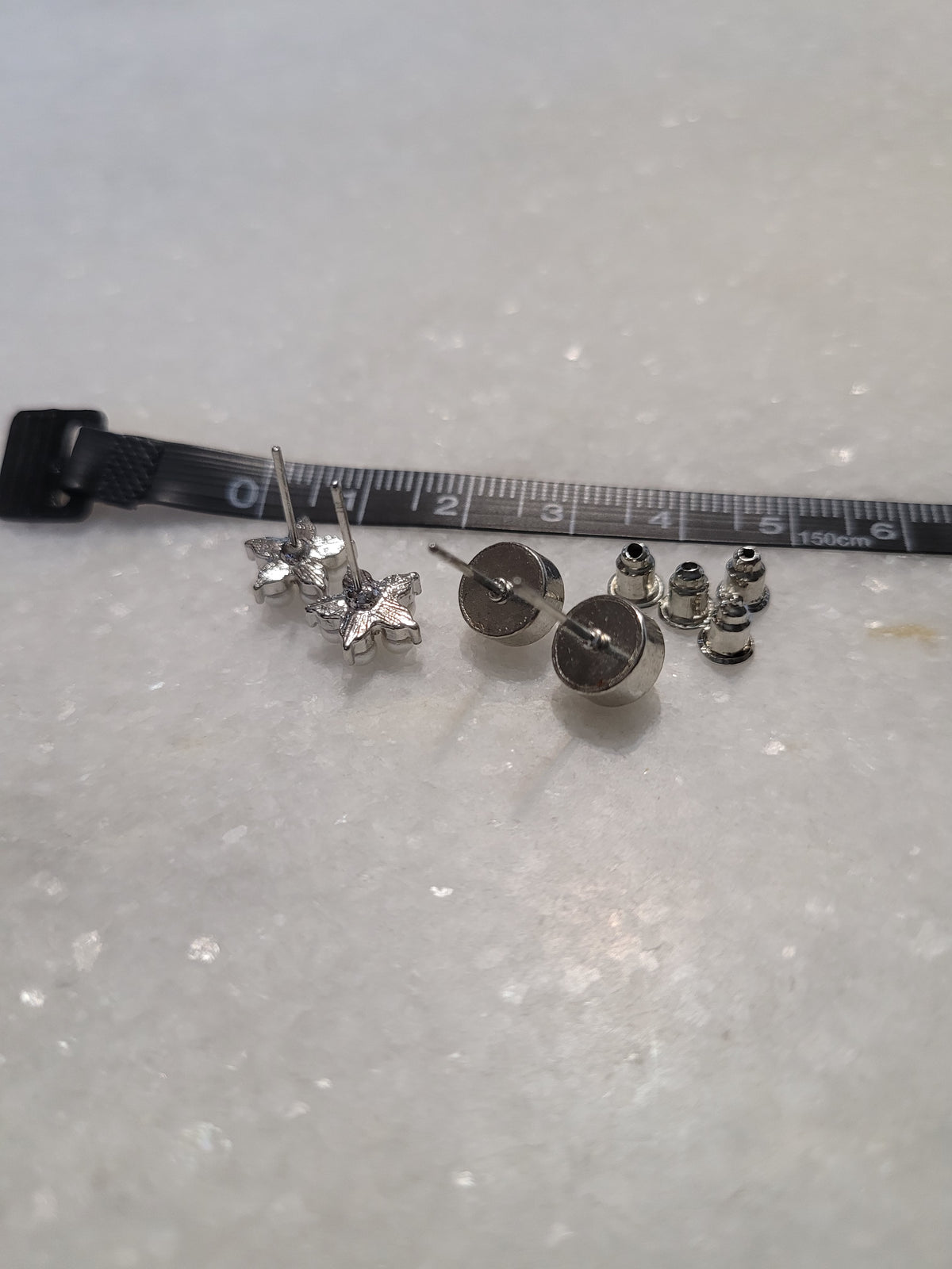 2-Pair Pearl Cluster & Milky Faceted Stud Earrings
