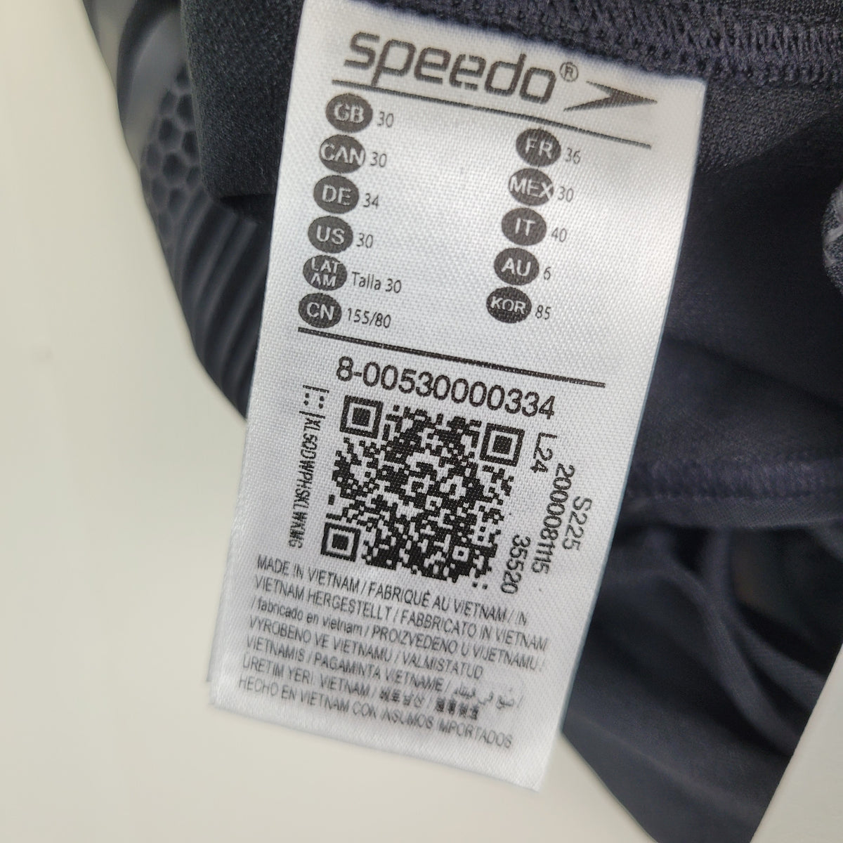 Black Racerback One-Piece Swimsuit - Speedo (Size 30/S)