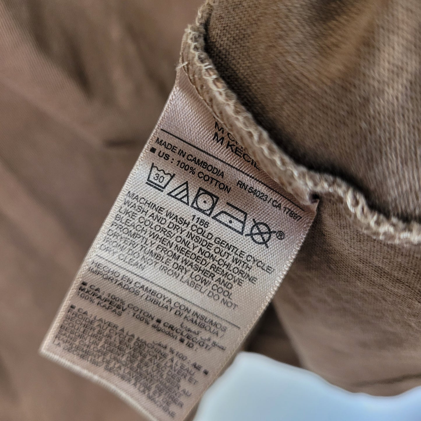 Taupe Long Sleeve Crewneck Tee - Old Navy EveryWear (M Petite)