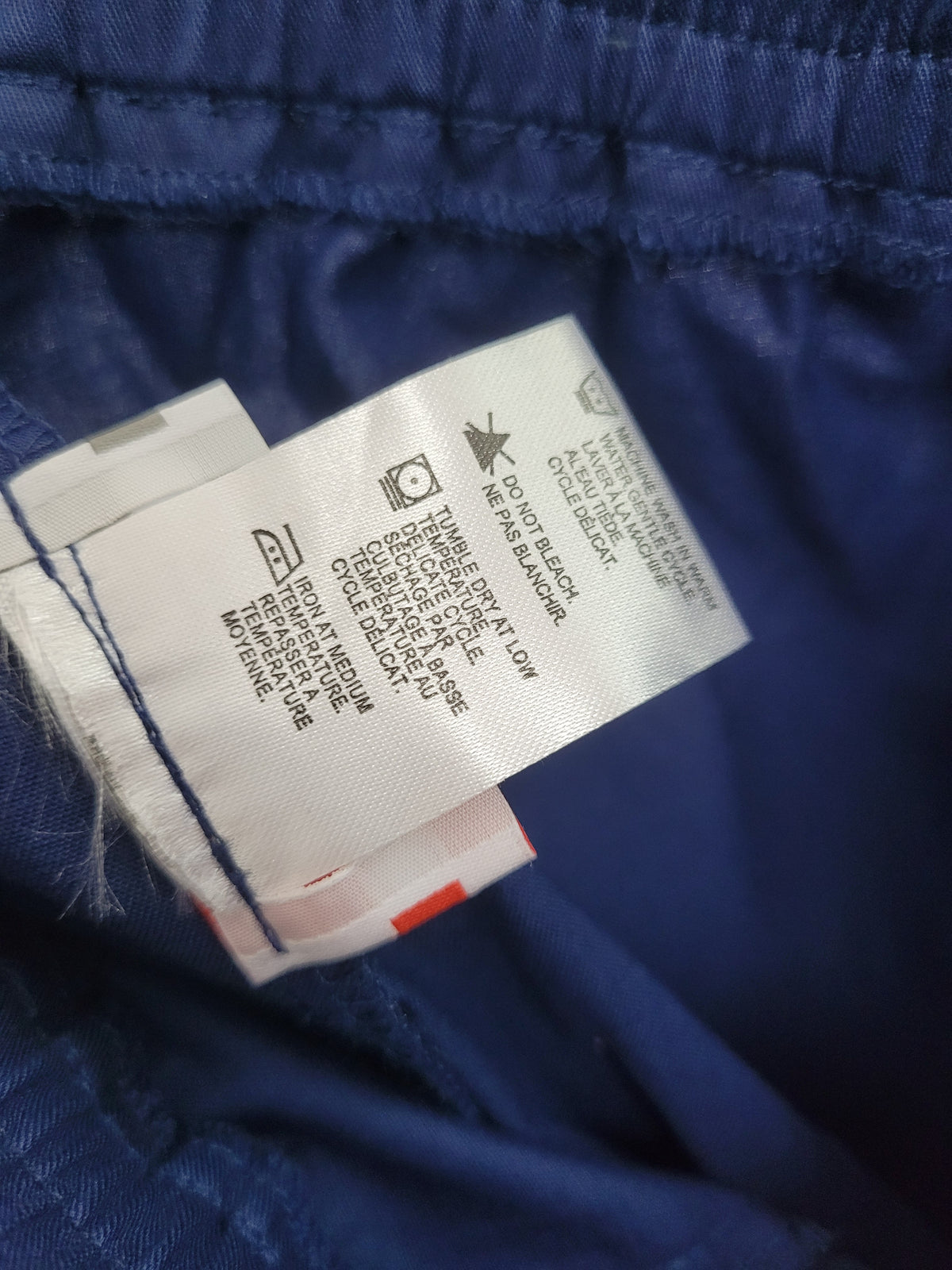 White Cross Small Blue Cargo Jogger Scrub Pants