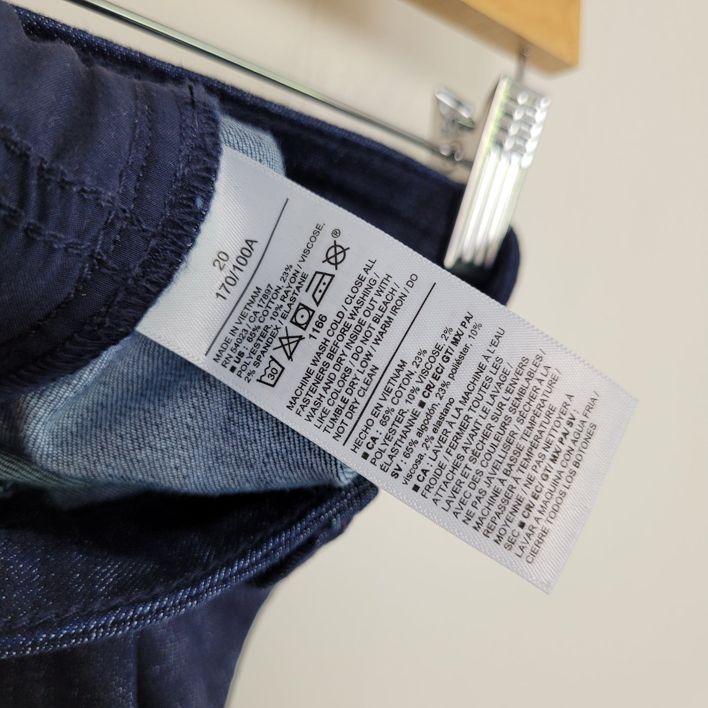 Dark Wash High-Rise Pixie Straight Denim Pants - Old Navy (Size 20)