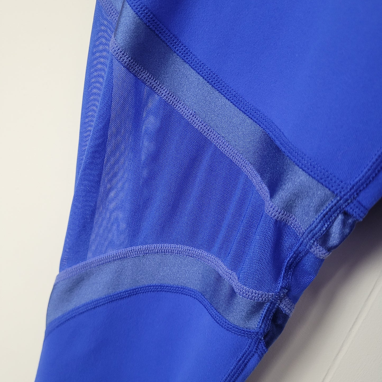 Cobalt Blue Mesh Panel Leggings - Fabletics (Estimated Size Small)