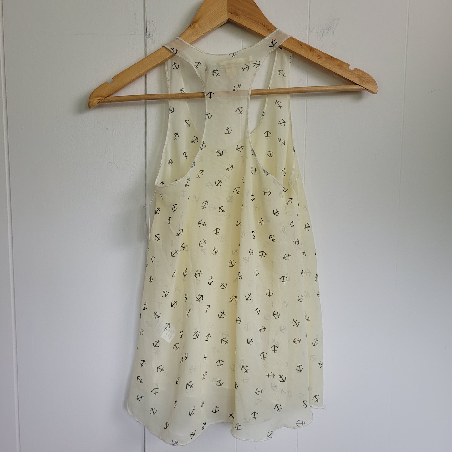 Anchor Print Racerback Tank - Vintage Havana (Medium)