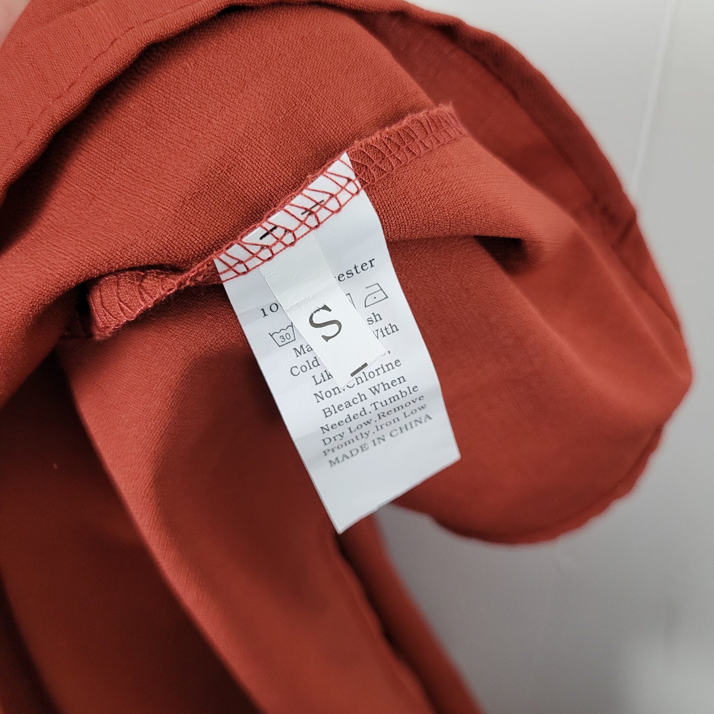 Rust Tie-Back Maxi Dress - Small