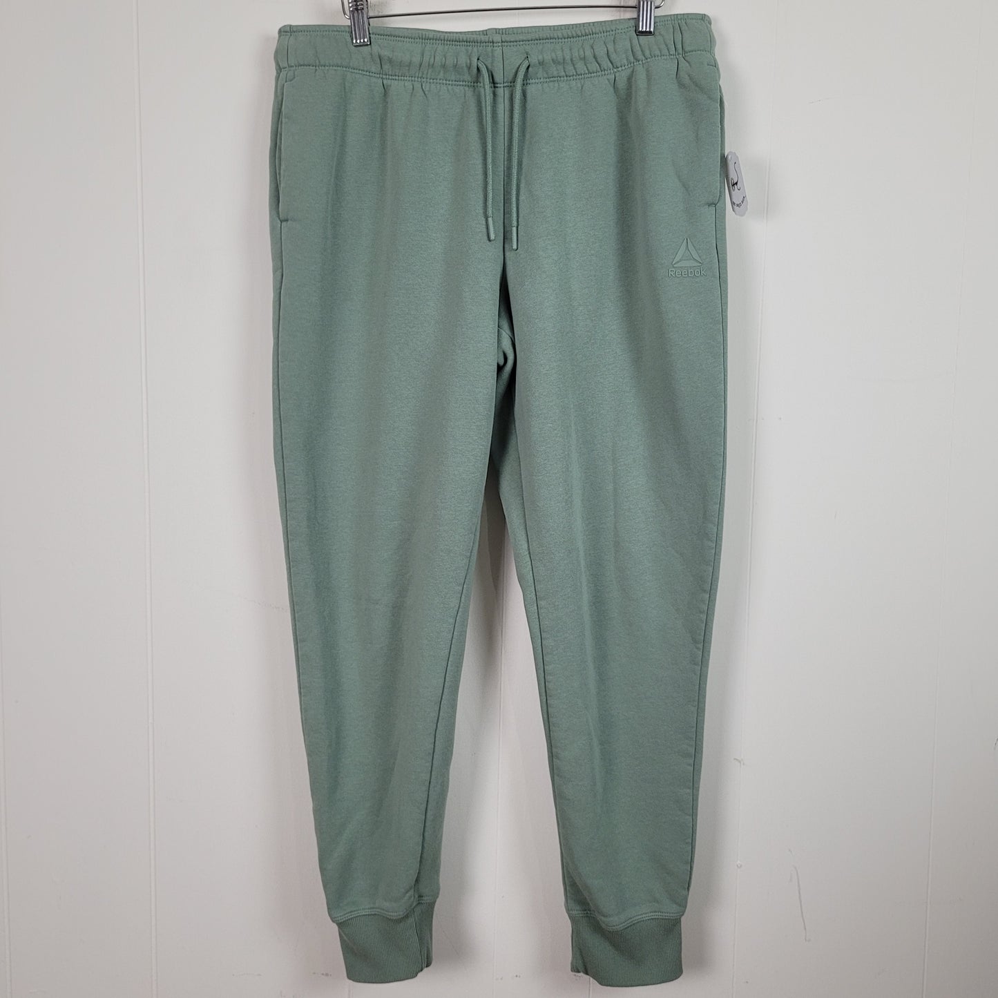 Sage Green Fleece Jogger Sweatpants - Reebok (Large)